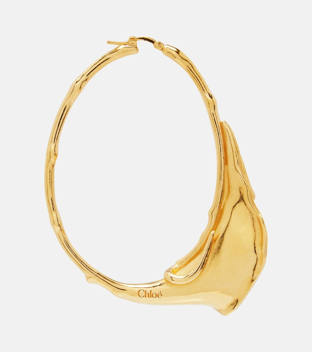 Chloé - Embellished hoop earrings