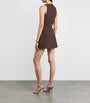 Cult Gaia Brown Cut-Out Franco Mini Dress