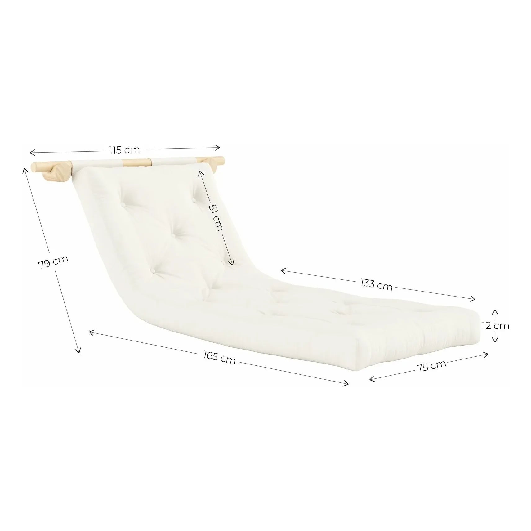 Karup Design - Hooked occasional bed 75x200 cm | Olive green