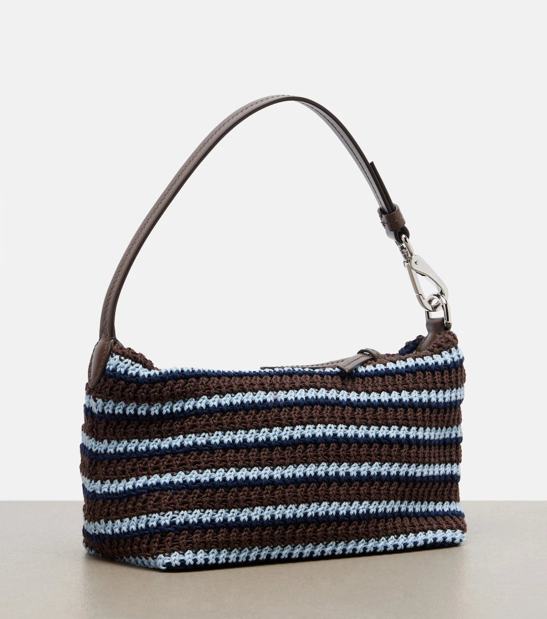 Miu Miu - Crochet striped shoulder bag