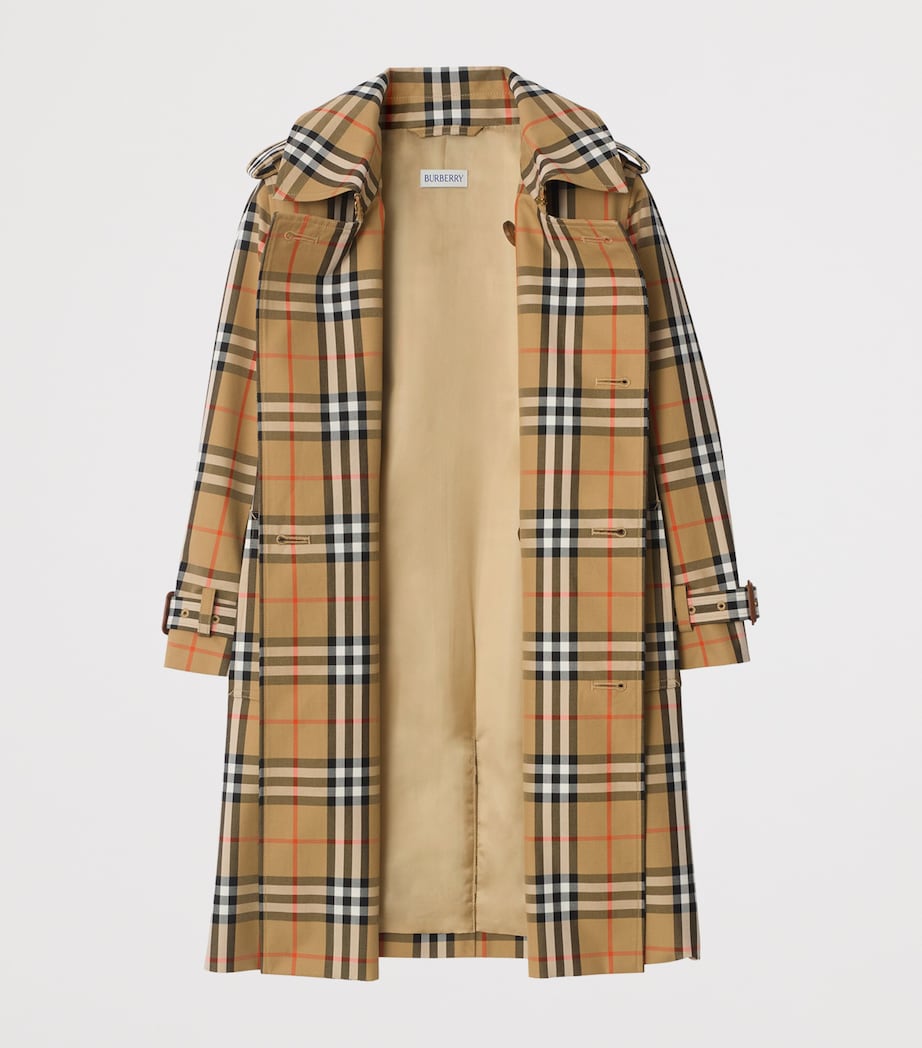 Cotton Check Trench Coat (3-12 Years)
