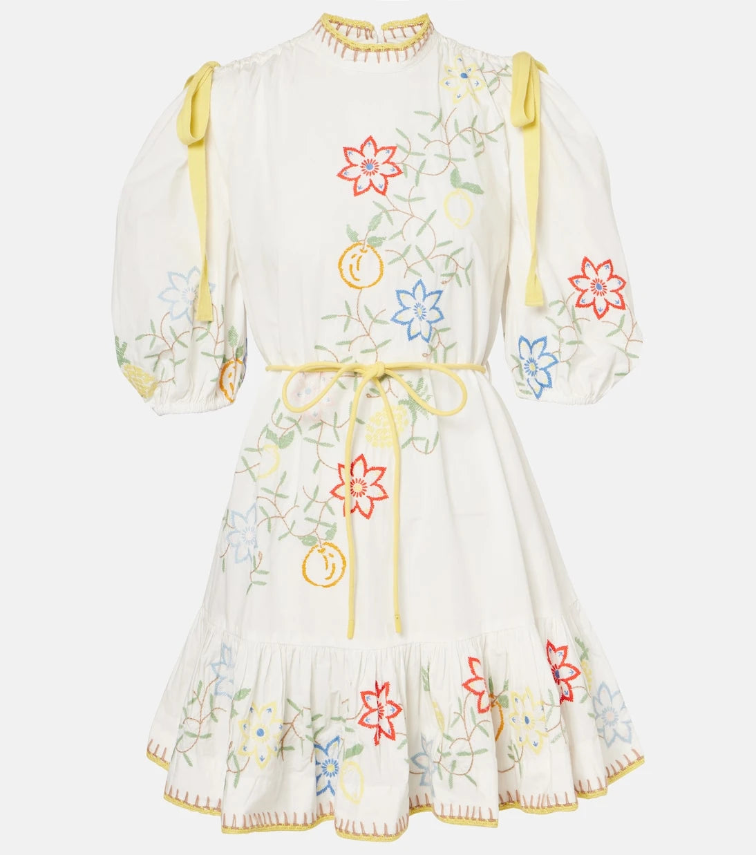 Alémais - Embroidered cotton minidress