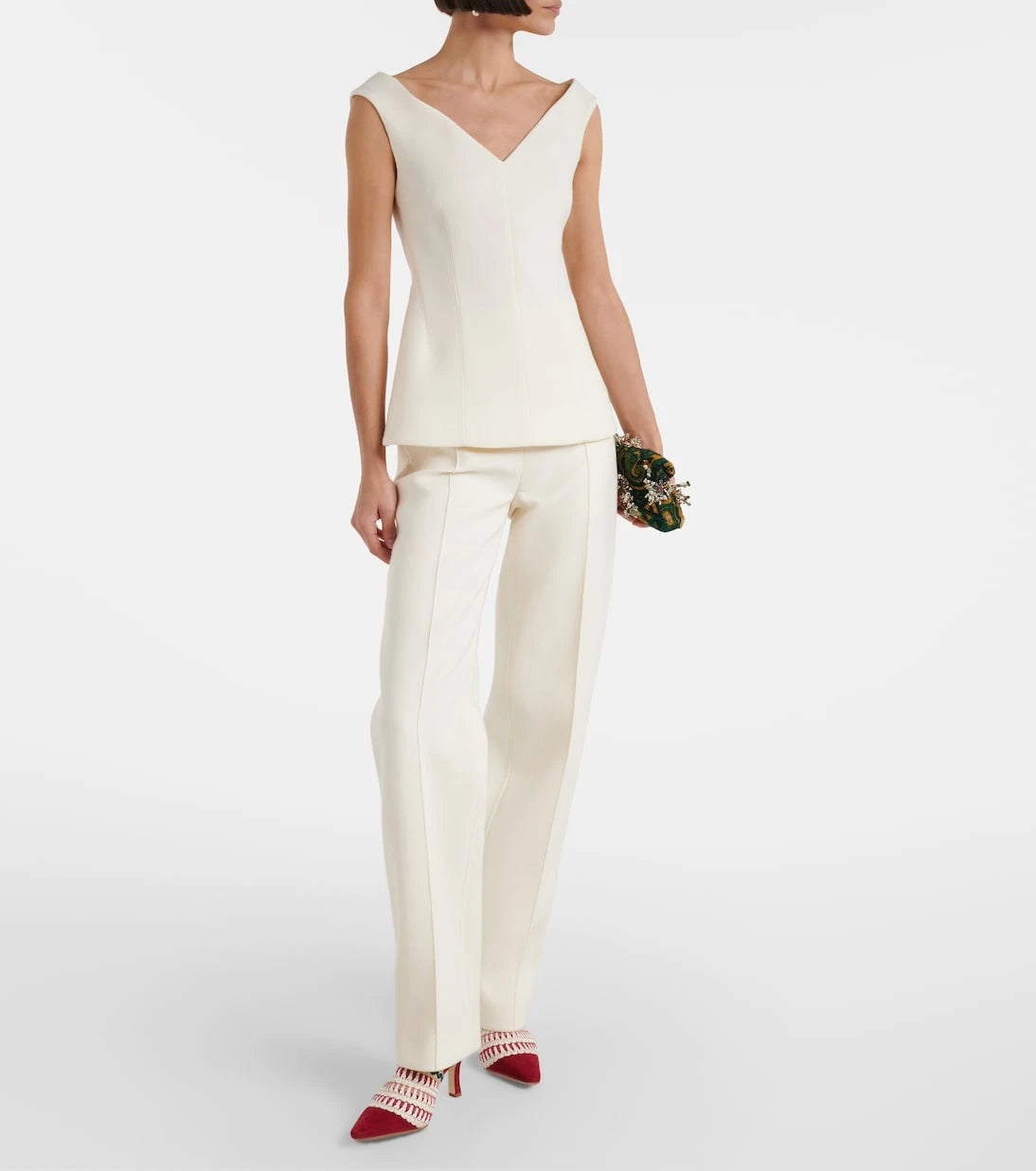 Manolo Blahnik - Alo 70 embroidered suede mules