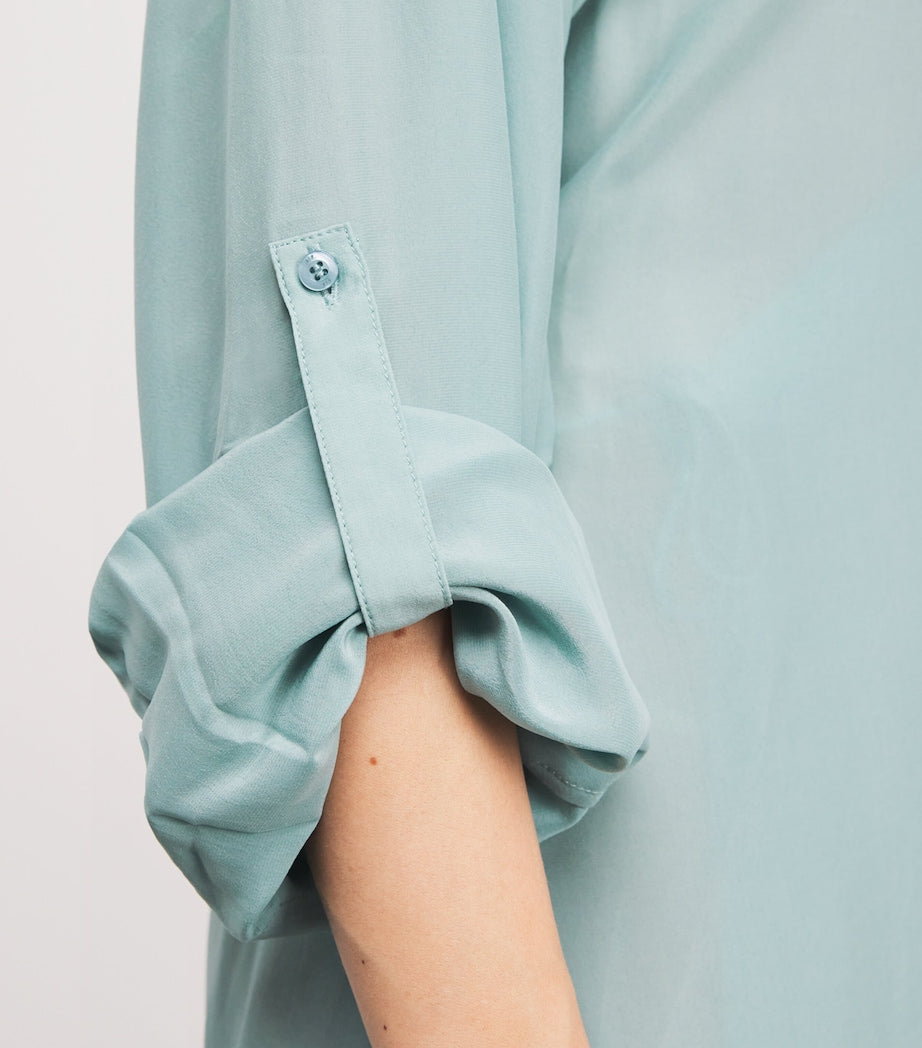 Blue Cotton Azura Mini Dress