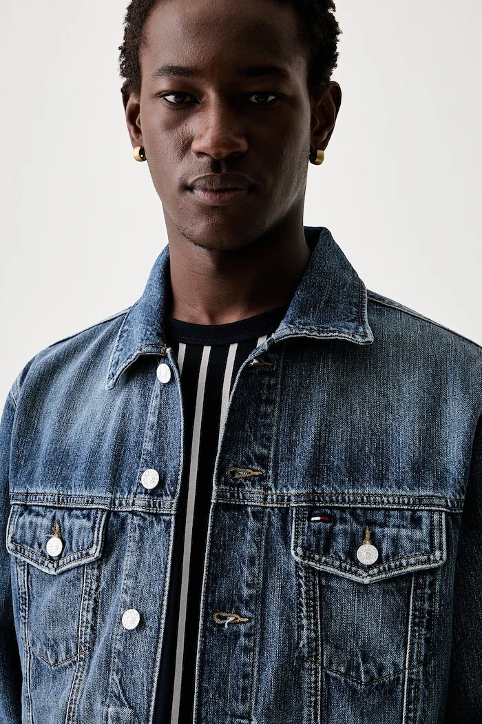 Tommy Jeans erkek denim geçiş ceketi