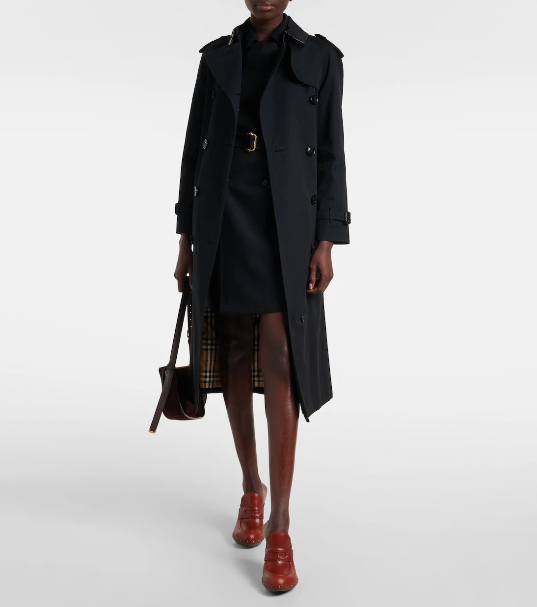 Burberry - 75 leather mules