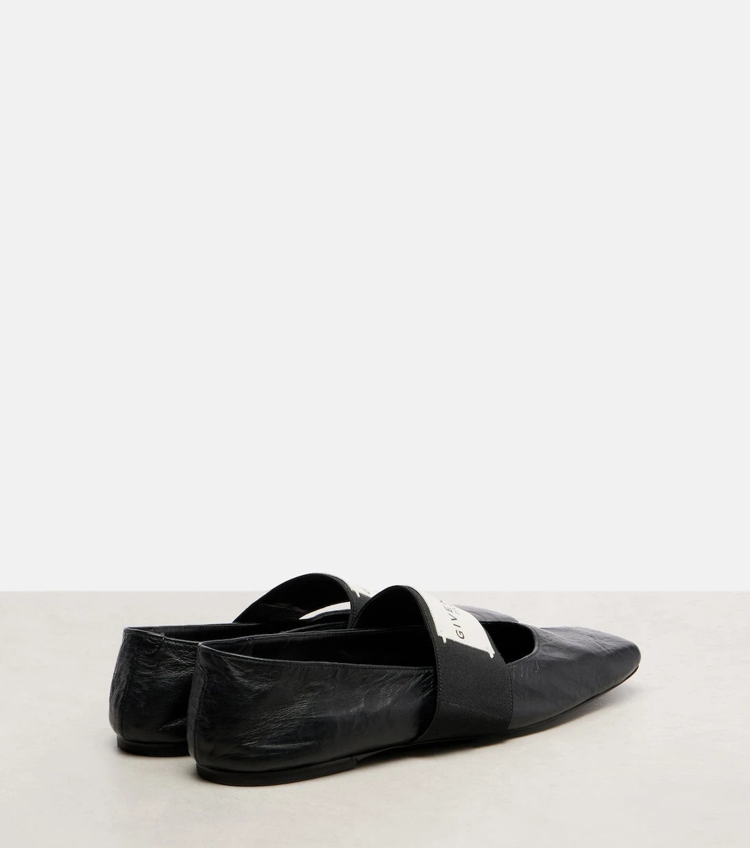 Givenchy - Sliced Square leather ballet flats