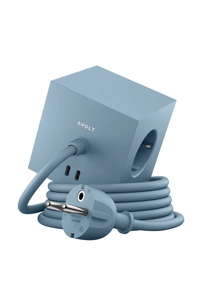 Avolt Square 1 Mıknatıslı Şarj Küpü, 2 x USB, 1,8 m