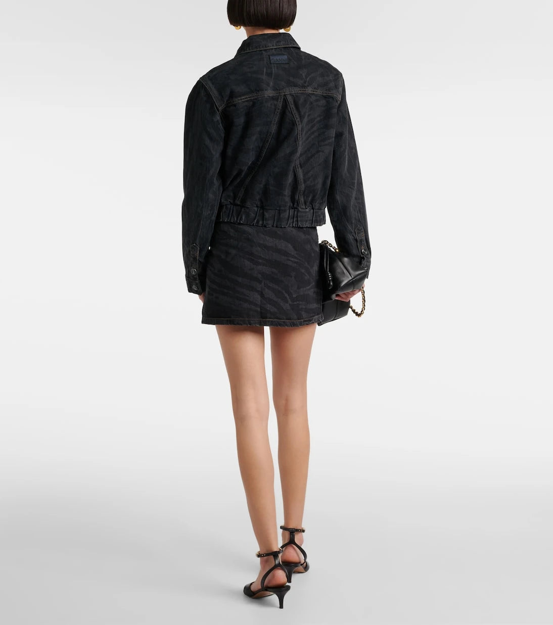 Ganni - Printed denim jacket