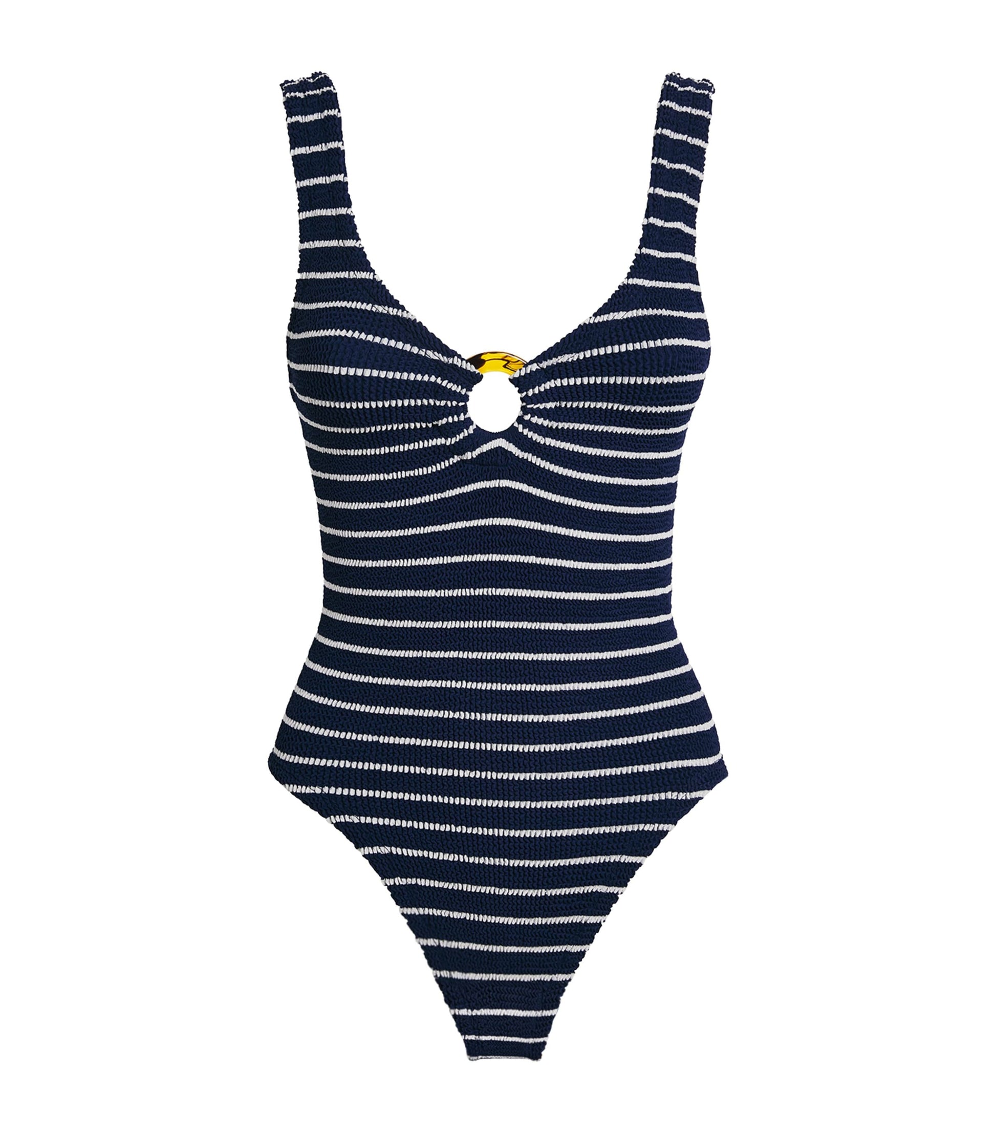 Multi Stripe Celine Plunge Swimsuit