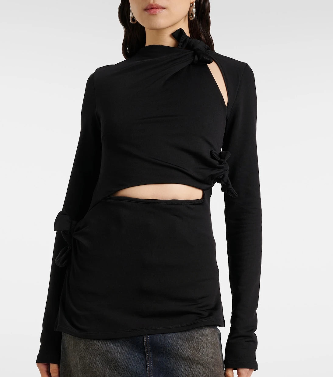 Acne Studios - Cutout jersey top