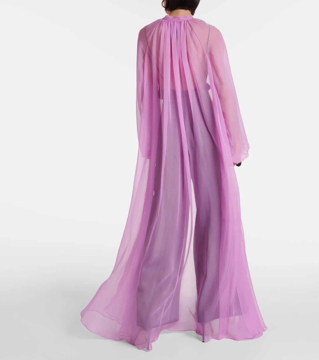 Max Mara - Medicea silk chiffon robe