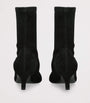 Black Suede Heeled Boots 55