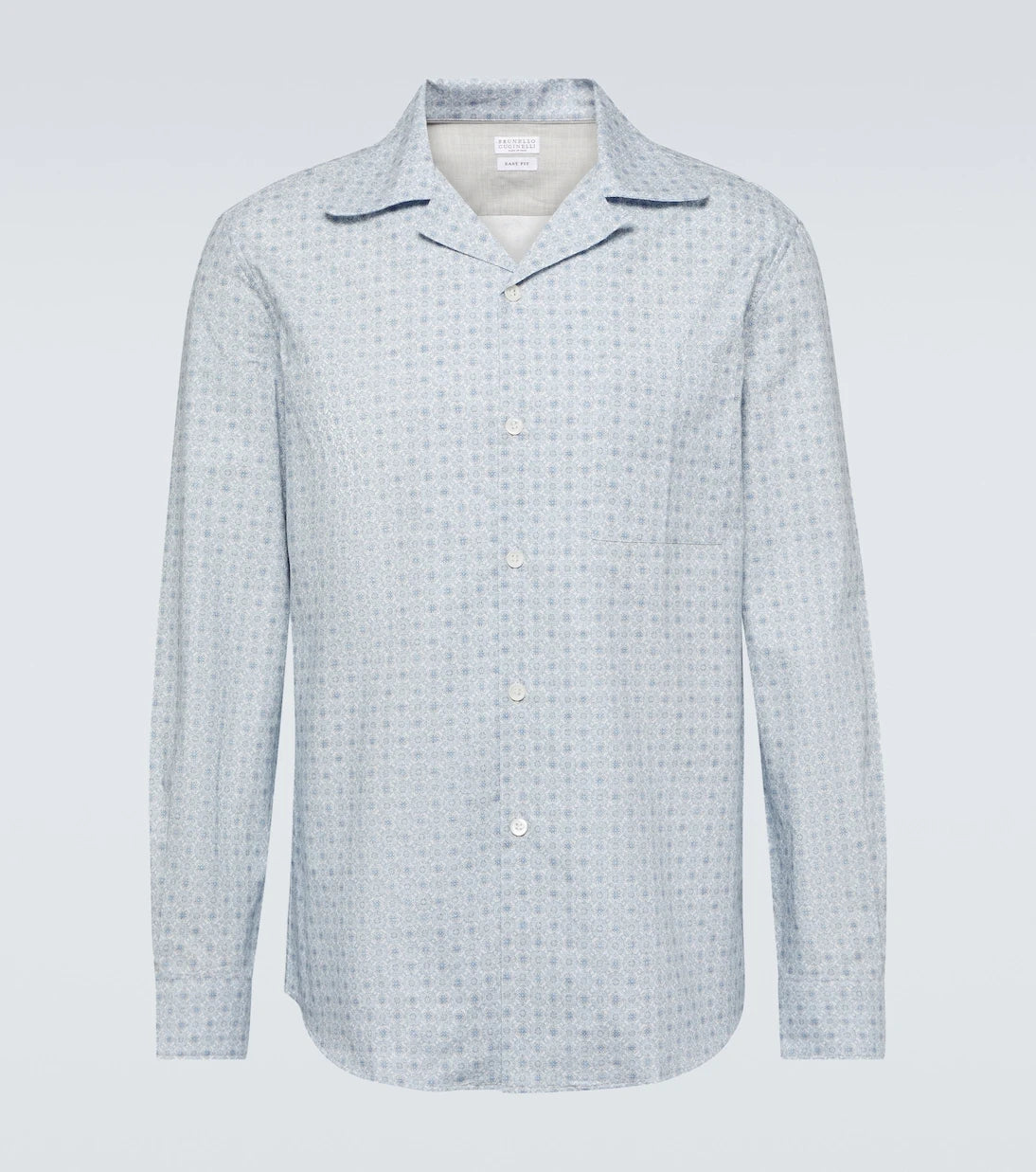 Brunello Cucinelli - Printed cotton shirt