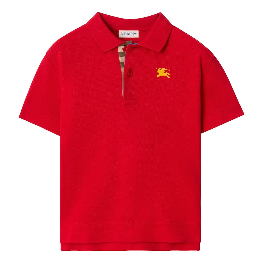 Burberry Kids Cotton Piqué EKD Polo Shirt (3-12 Years)