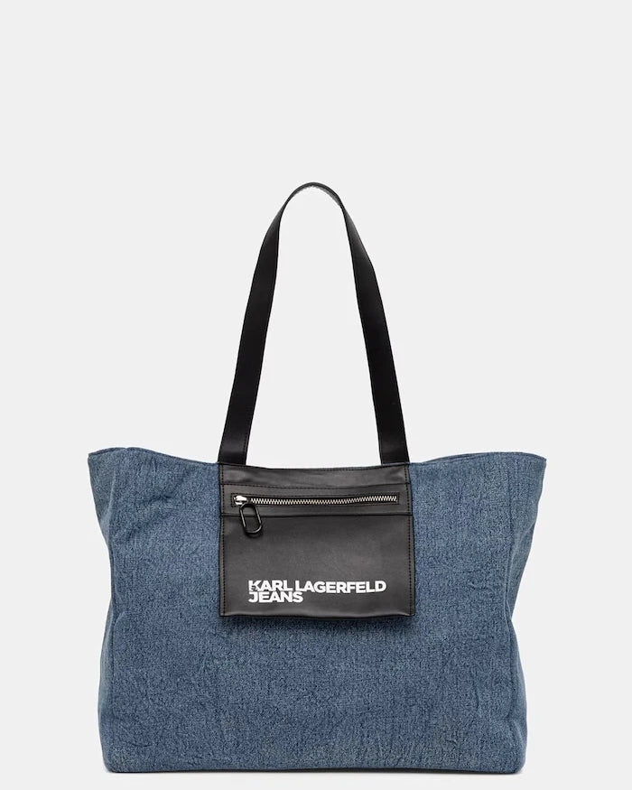 Karl Lagerfeld Jeans шопинг чанта дамска от памук
