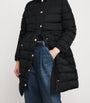 Weekend Max Mara Black Down Quilted Longline Jacket