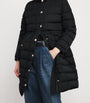 Weekend Max Mara Black Down Quilted Longline Jacket