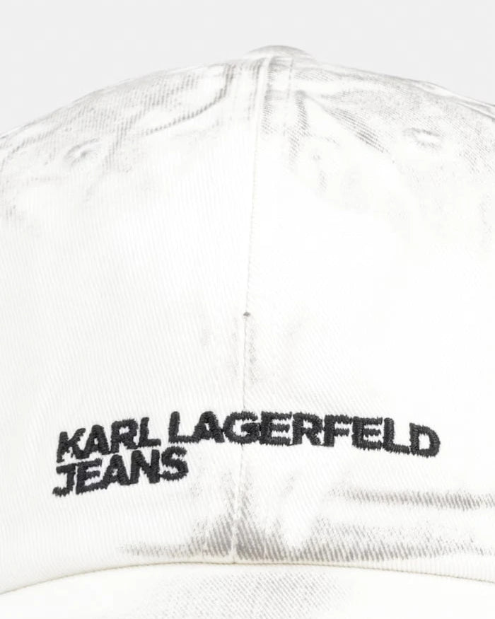 Karl Lagerfeld Jeans pamuklu kadın бейzбол şapkası