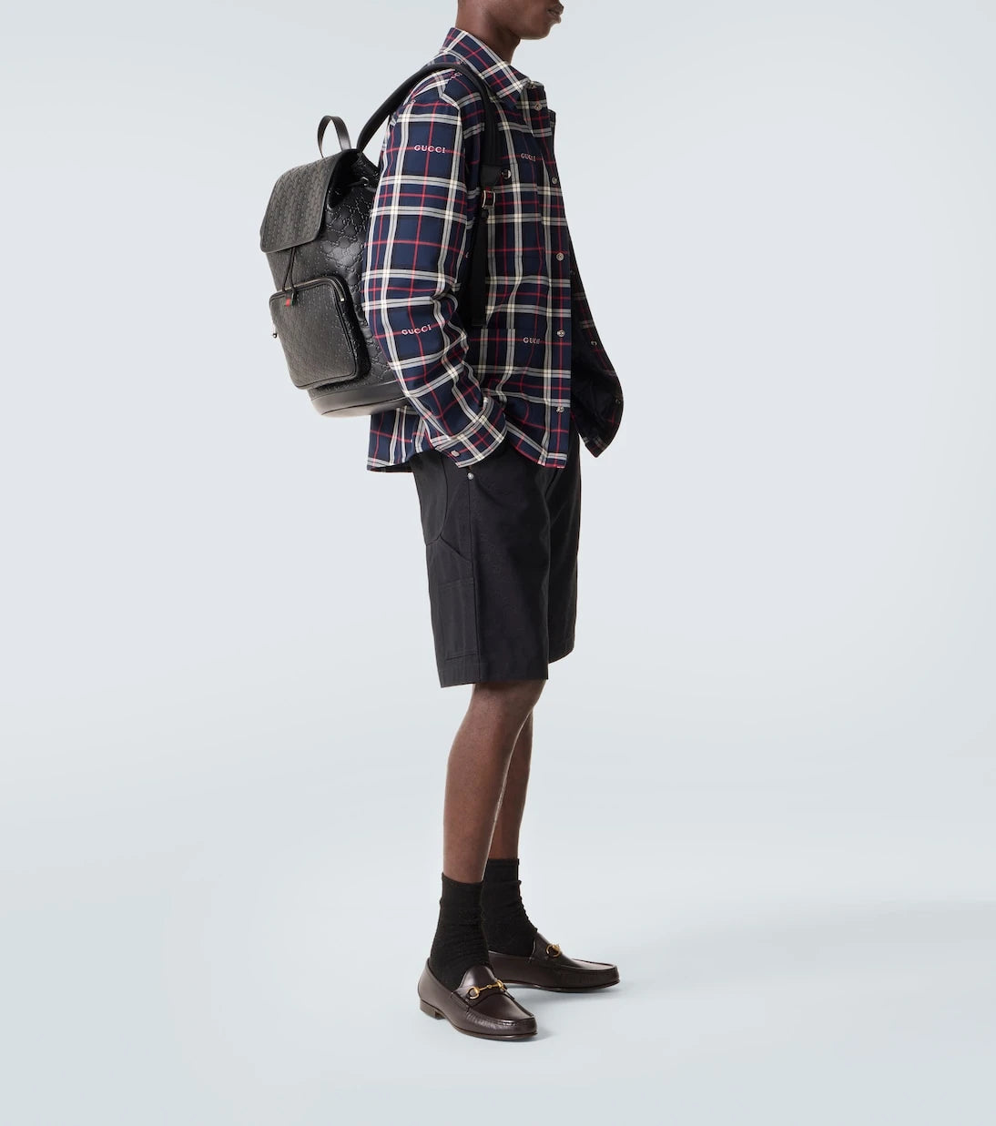 Gucci - GG Medium leather backpack