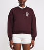Claudie Pierlot Red Cotton-Blend Logo Sweatshirt