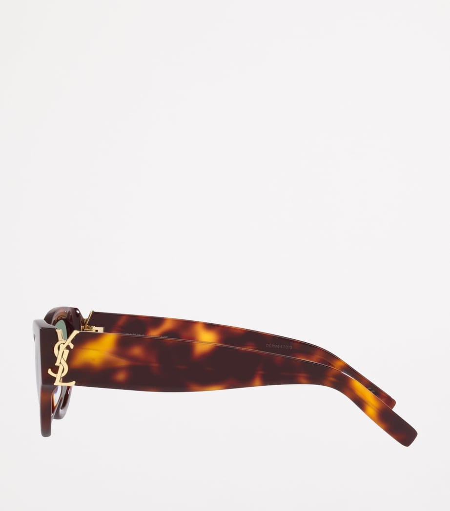 Saint Laurent Brown Tortoiseshell Cat Eye Sunglasses
