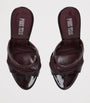 Paris Texas Burgundy Leather Mesh Lidia Mules 105