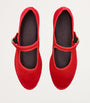 Flabelus Red Velvet Mellark Mary Jane Flats
