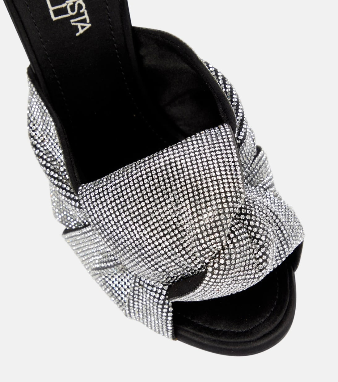 Giambattista Valli - Crystal-embellished satin sandals