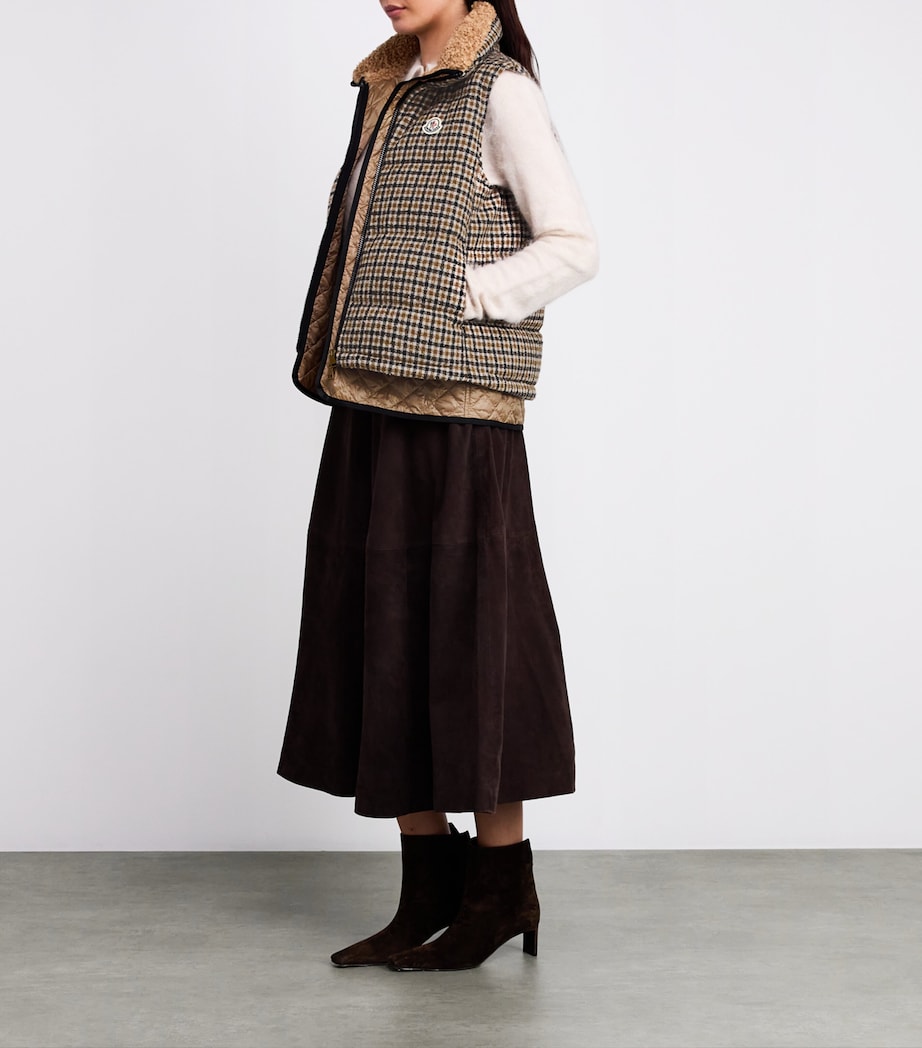 Moncler Black Wool-Blend Adaptable Touvet Gilet