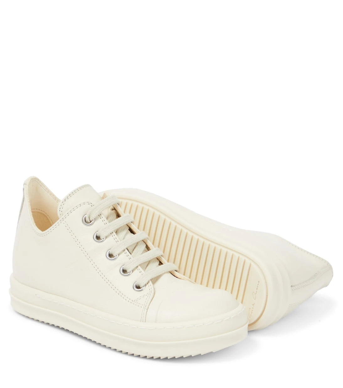 Rick Owens Kids - Strobe leather sneakers