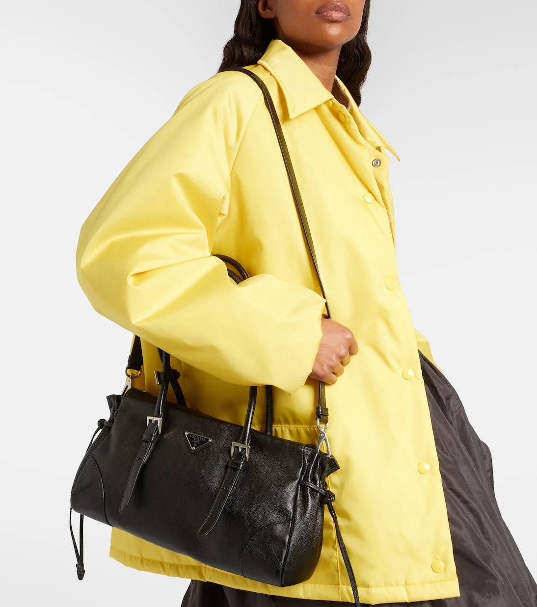 Prada - Prada Bonnie Medium leather tote bag