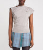Vivienne Westwood Grey Asymmetric Orb Hebo Top
