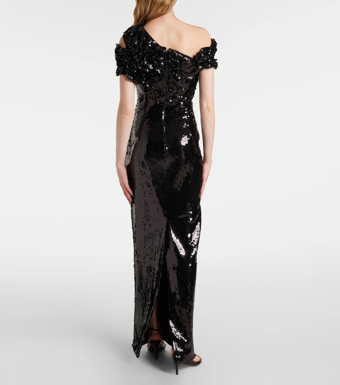 Marmar Halim - Asymmetric sequined gown
