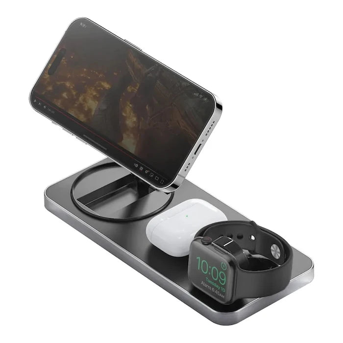 Bazic 15W Hızlı Şarj MagSafe 3'ü 1 Arada Kablosuz Şarj Standı