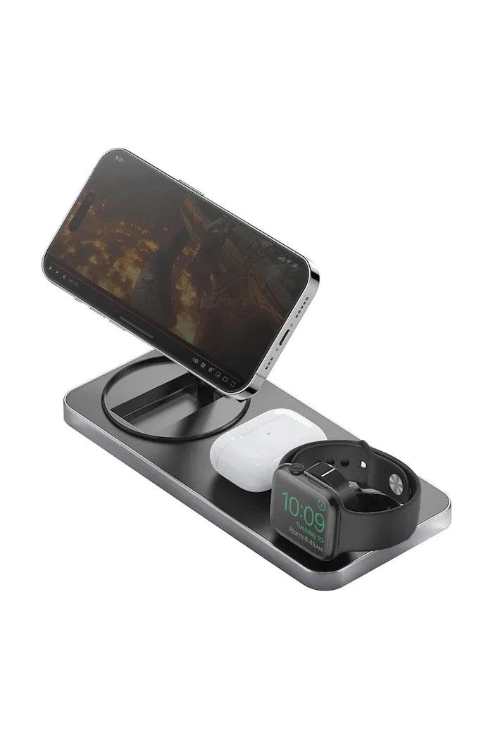 Bazic 15W Hızlı Şarj MagSafe 3'ü 1 Arada Kablosuz Şarj Standı