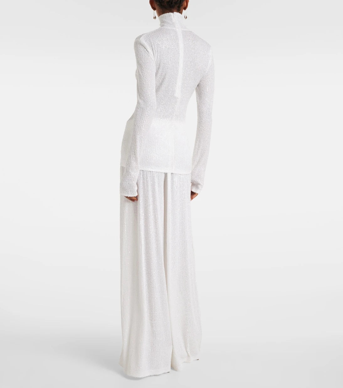Norma Kamali - Sequined turtleneck sweater
