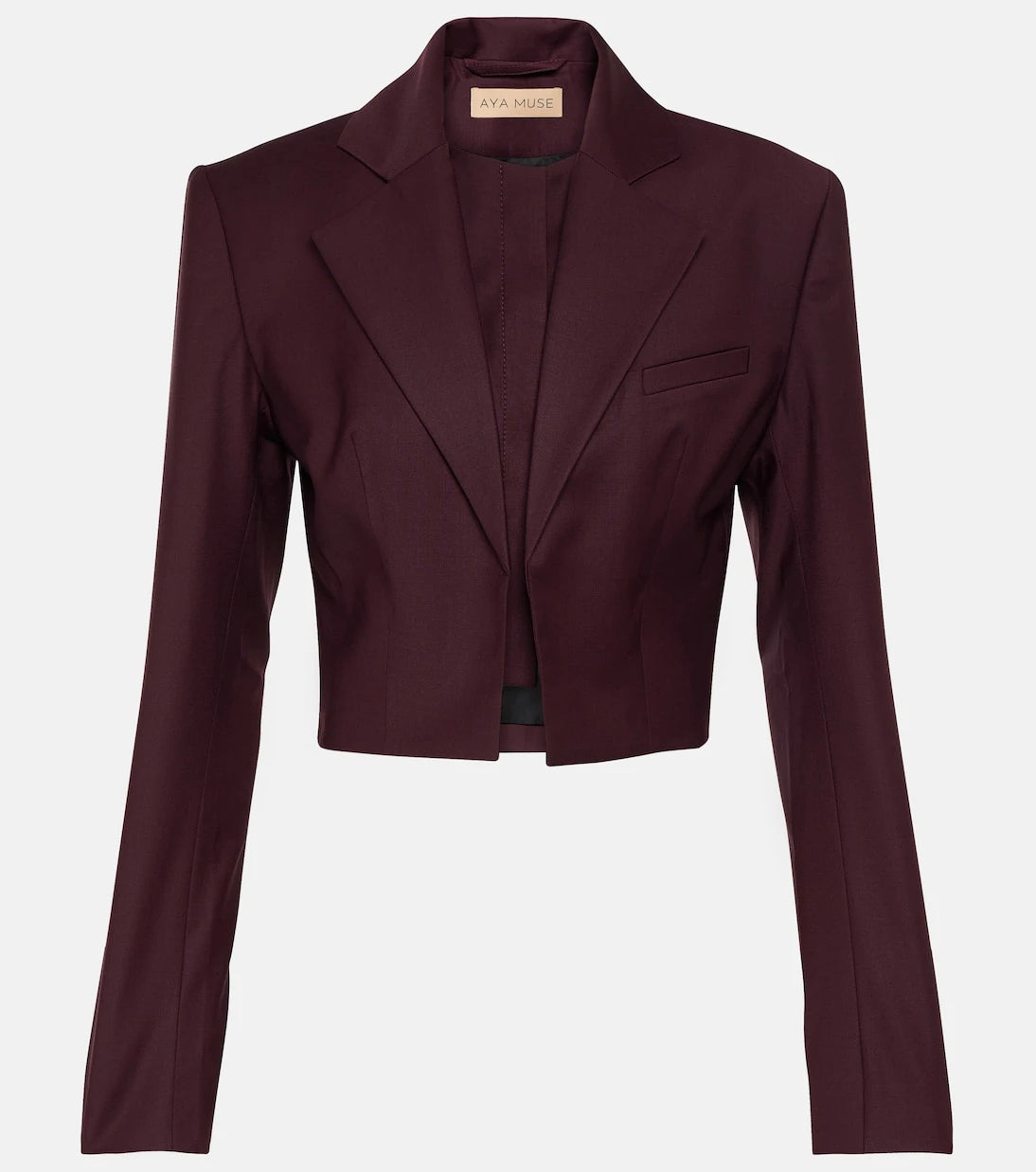Aya Muse - Sylva cropped wool blazer