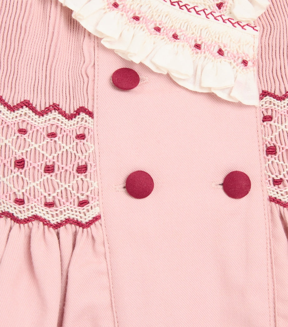 PEPA LONDON Smocked Double-Breasted Dress (12 Months-4 Years)