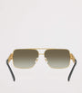 Wire-Frame Rectangular Sunglasses