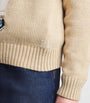 Brown Cotton Polo Bear Sweater