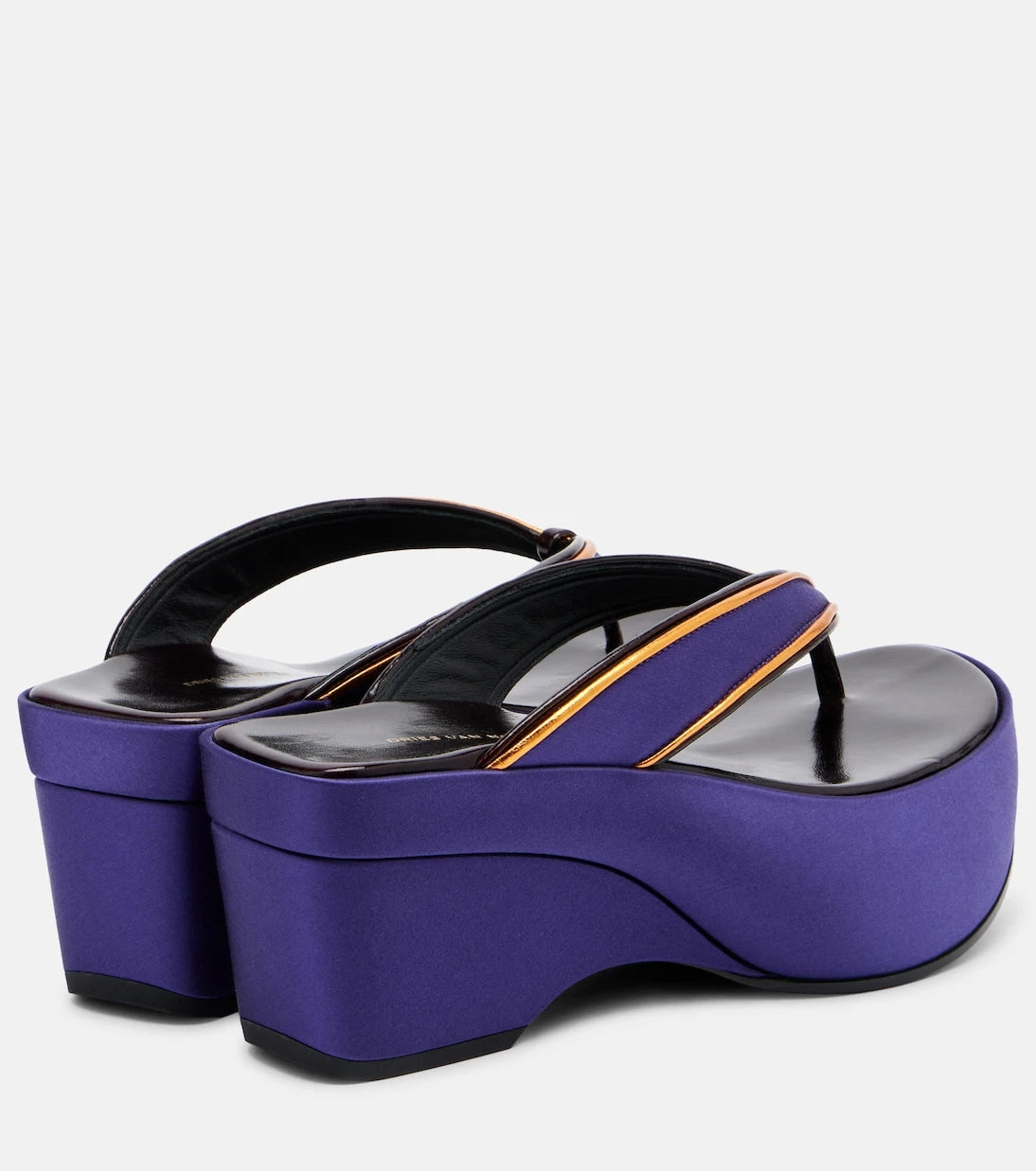 Dries Van Noten - Satin thong sandals