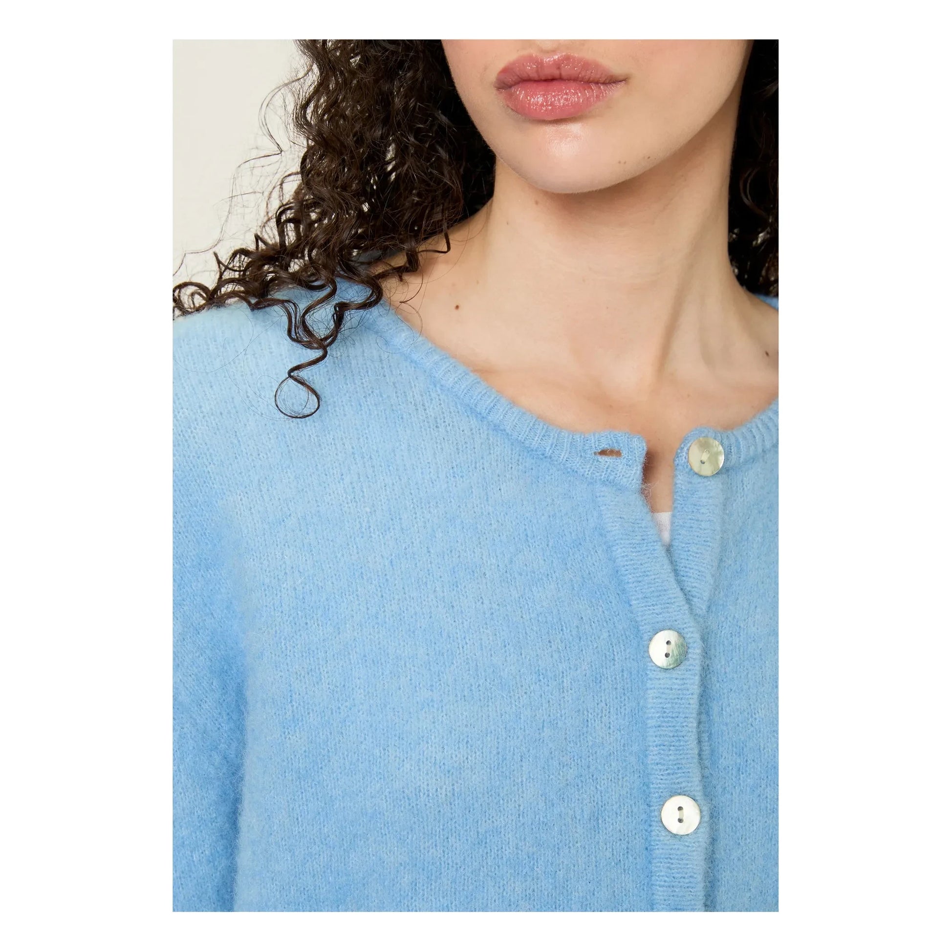 American Vintage - Vitow Alpaca and Wool Vest | Light blue