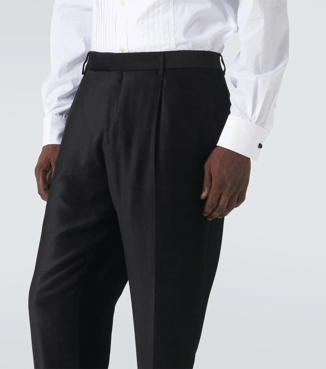 Lardini - Velvet tuxedo pants
