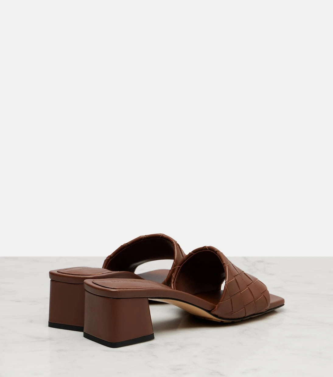 Bottega Veneta - Parco 45 Intrecciato leather mules