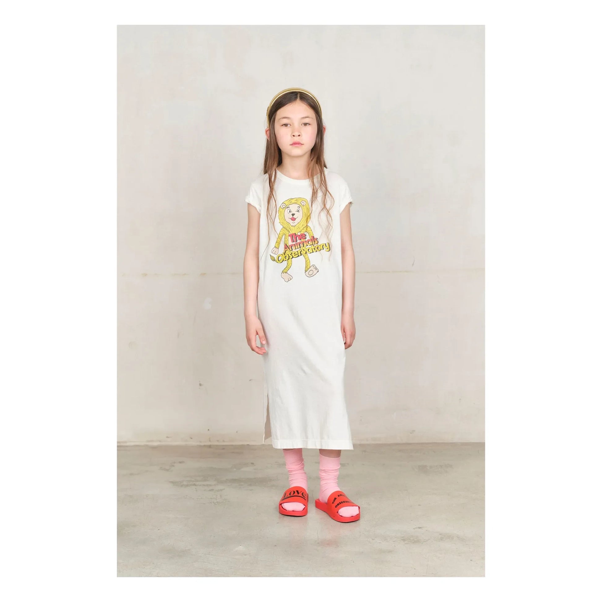 The Animals Observatory - Gorilla Lion dress | Ecru