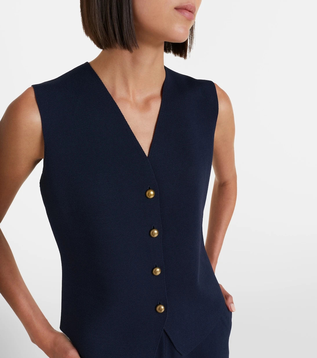Max Mara - Crêpe vest