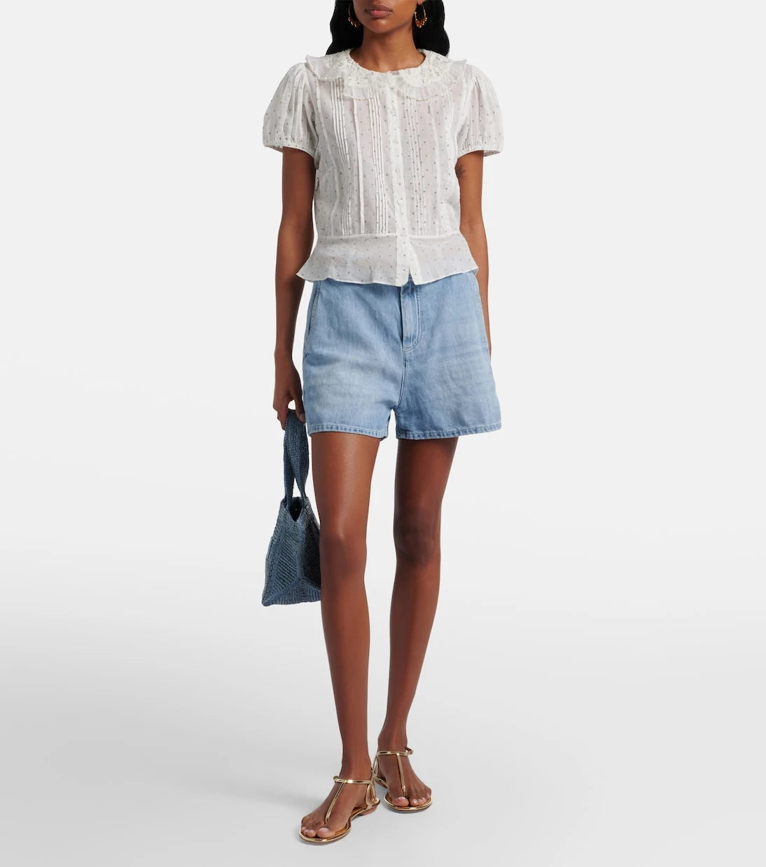 Dôen - Oleta polka-dot cotton top