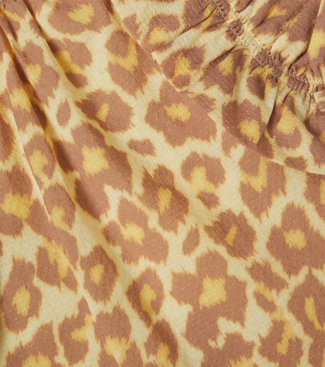 Zimmermann Kids - Leopard-print ruffled cotton top