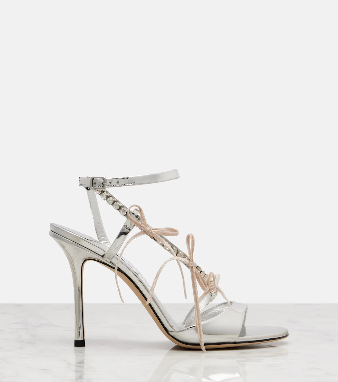 Jimmy Choo - Lula 100 metallic leather sandals